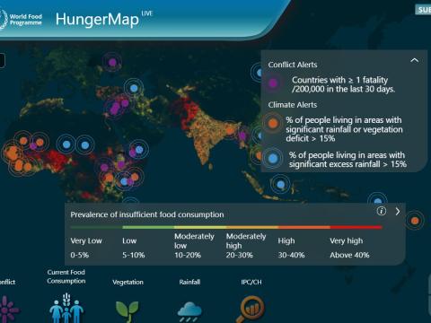 Hunger map WFP