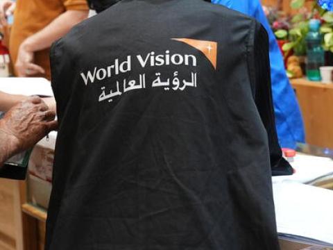 World Vision staff in West Bank provide support to residents displaced from Gaza