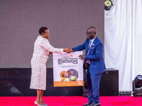 First Lady Rachel Ruto (left) was the chief guest during the launch of the ‘ENOUGH’ campaign