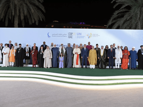 global Faith Leaders came together to sign the Interfaith Declaration on Climate Action at COP28