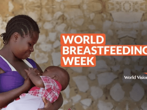 Photo of breastfeeding woman for WBW 2024. 